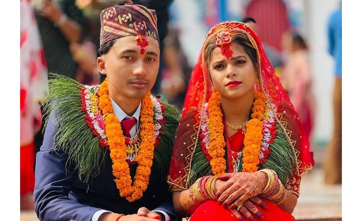 कुमारी आमाका रुपमा चर्चामा आएकी निहारिका राजपुत र शिवराजले गरे विवाह