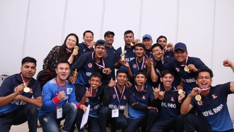 कोरियामा नेपालको नाम राख्दै “नेपाल राइनो”कोरियन A डिभिजन क्रिकेट लिगको फाइनलमा