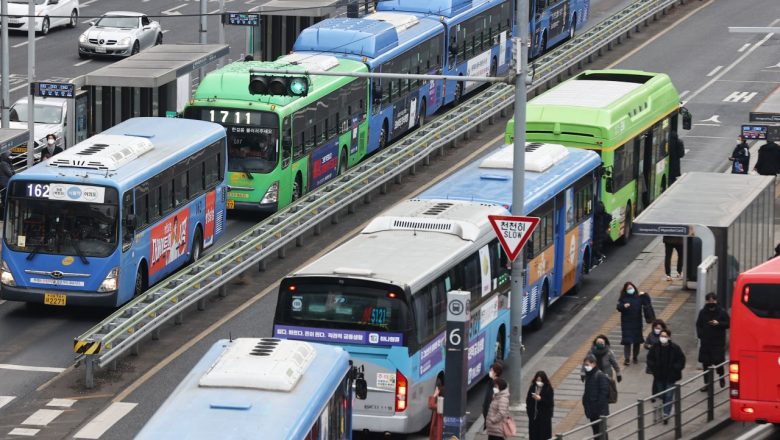 कोरियाको सार्वजनिक यातायातको भाडादर वृद्धी