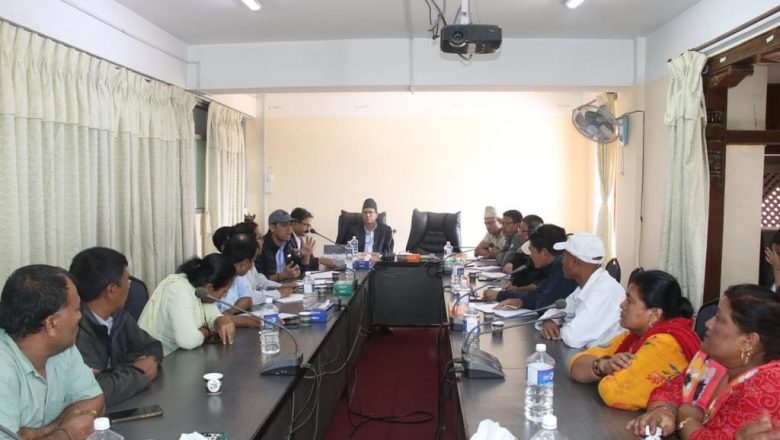अरनिको राजमार्गअन्तर्गतको आदर्श चोक कायम गर्ने विषयमा छलफल