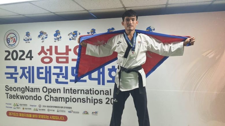 कोरियामा भएको अन्तर्राष्ट्रिय तेक्वान्दो च्याम्पियनशिपमा प्रेम बहादुर लिम्बु रजत पदक जित्न सफल