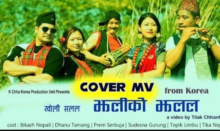 चर्चित गीत झलिको झललको कोरियावाट कभर भिडियो सार्वजनिक / भिडियो सहित